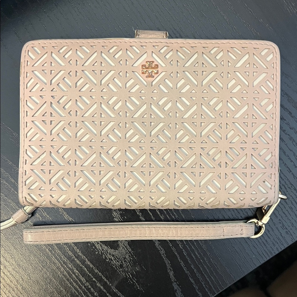 Tory Burch Blush Geometric Wristlet
